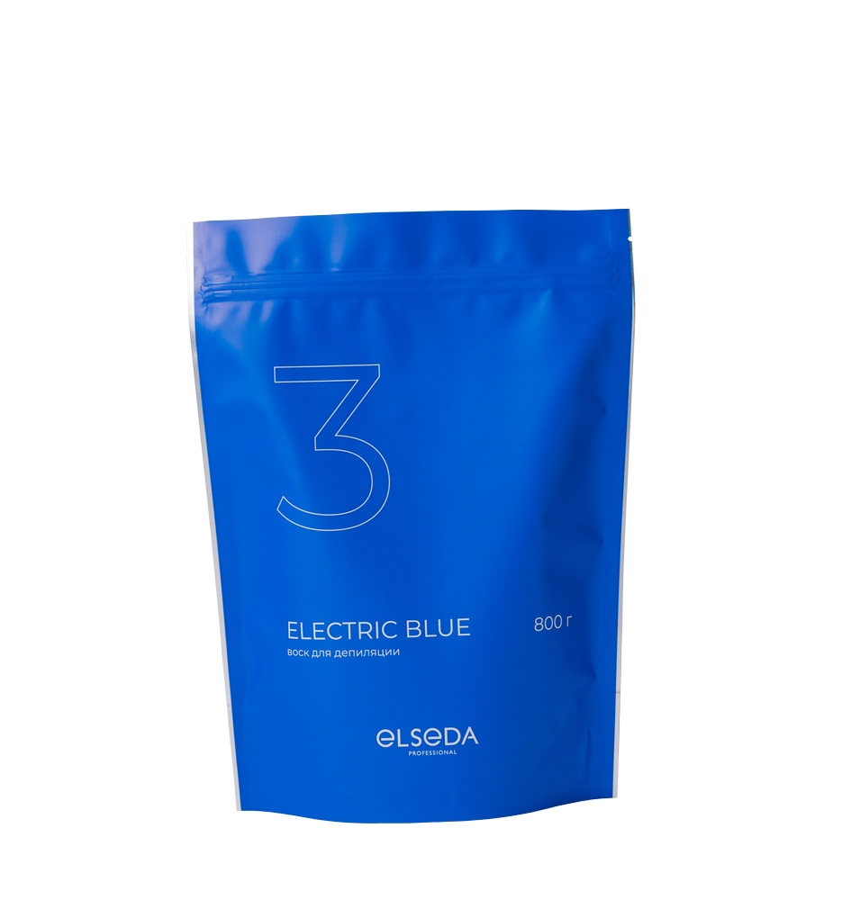 Elseda Professional, Воск пленочный "ELECTRIC BLUE", 800 гр