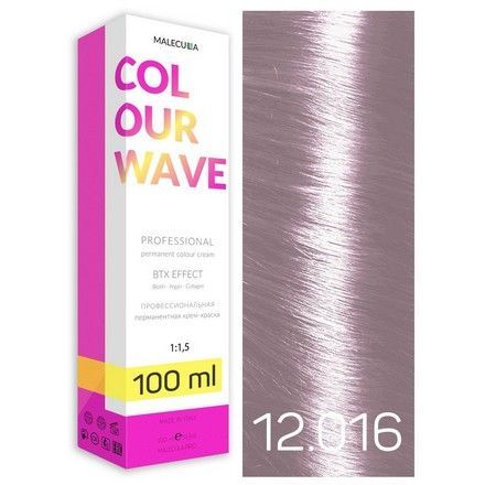 Malecula, Крем-краска 12.016 Special Blond Pink Pearl/Специальный блонд розовый перламутр, 100мл