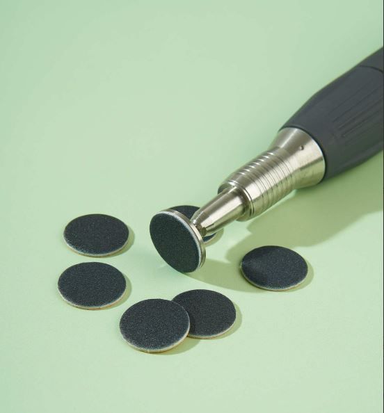 Algebra, Сменные файлы - диски для педикюра, чёрные, на вспененной основе M 20 mm (Р240), 50 шт