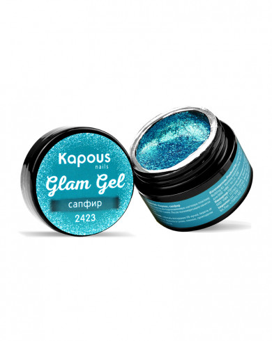 Kapous, Гель-краска «Glam Gel», сапфир, 5 мл, арт 2423