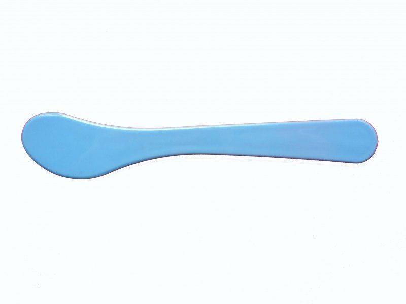Шпатель пластиковый для масок, 15 см СИНИЙ, 1шт