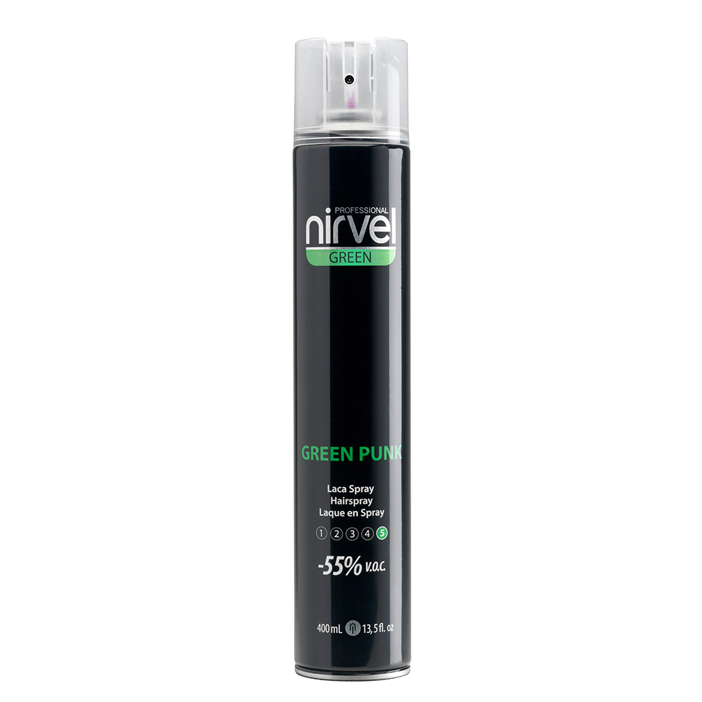 NIRVEL, Лак для волос экстрасильной фиксации GREEN PUNK, 400 мл, арт.6694