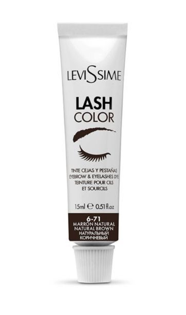 LeviSsime, Краска для бровей Lash Color № 6-71 Натуральный коричневый  15 мл. (ЧЗ)