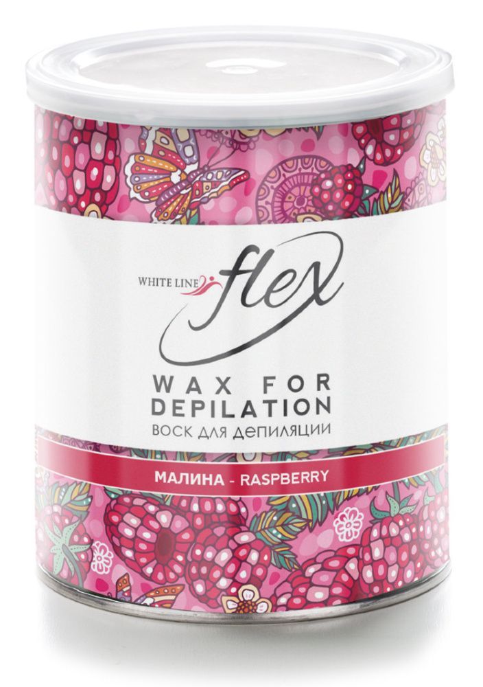 ItalWax, Воск Flex "Малина" в банке, 800 мл