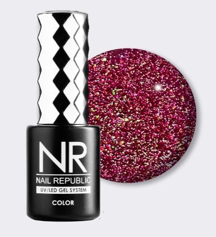 NR, BRIGHT Flash 1095 гель-лак светоотражающий, 10 мл