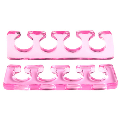 Разделитель для пальцев силиконовый (Расширитель, прозрачно-розовый), А321-01, 2 шт