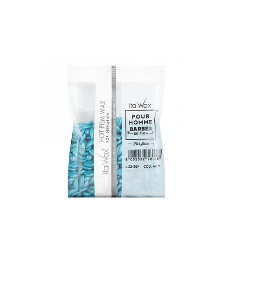 ITALWAX, Воск горячий пленочный POUR HOMME barber мужской гранулы, 100гр ЧЗ