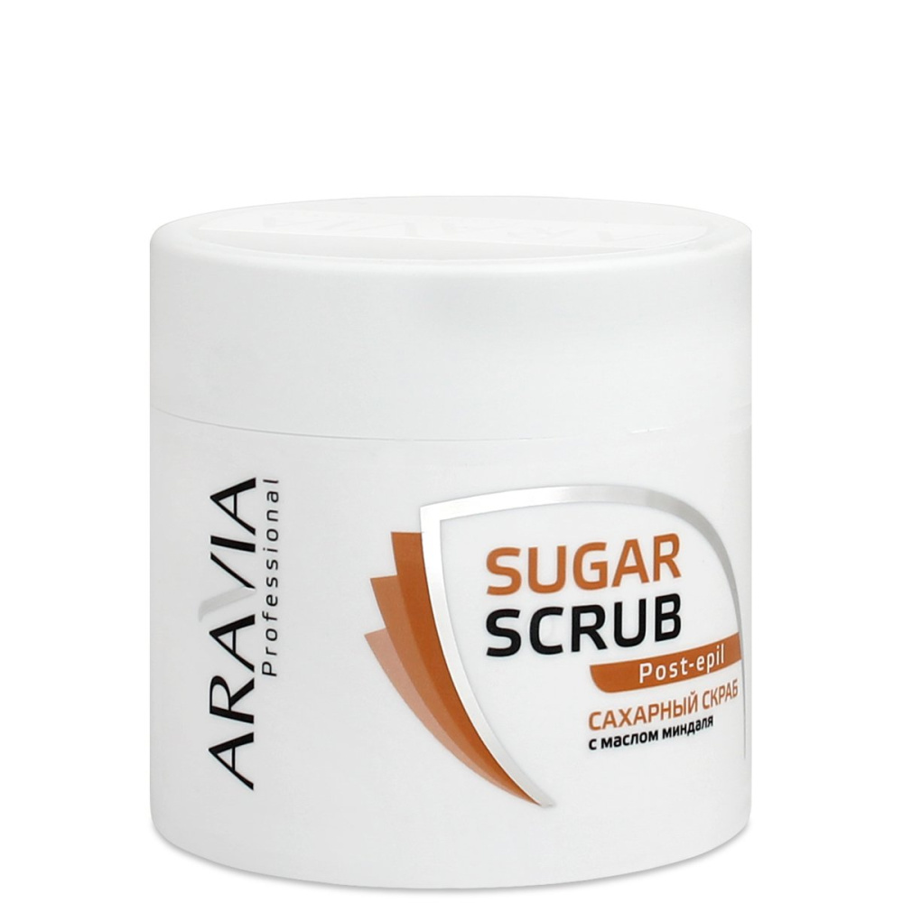 ARAVIA Professional 1049, Сахарный скраб с маслом миндаля, 300 мл