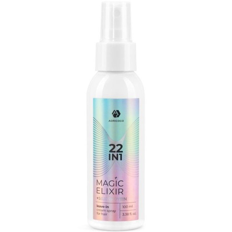 ADRICOCO, Мультифункциональный крем-спрей для волос 22 в 1 MAGIC ELIXIR, 100 мл, арт.1500470