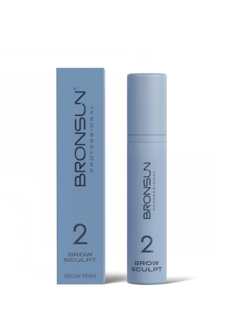 BRONSUN, Состав #2 для долговременной укладки бровей BROW SCULPT, 10 мл ЧЗ