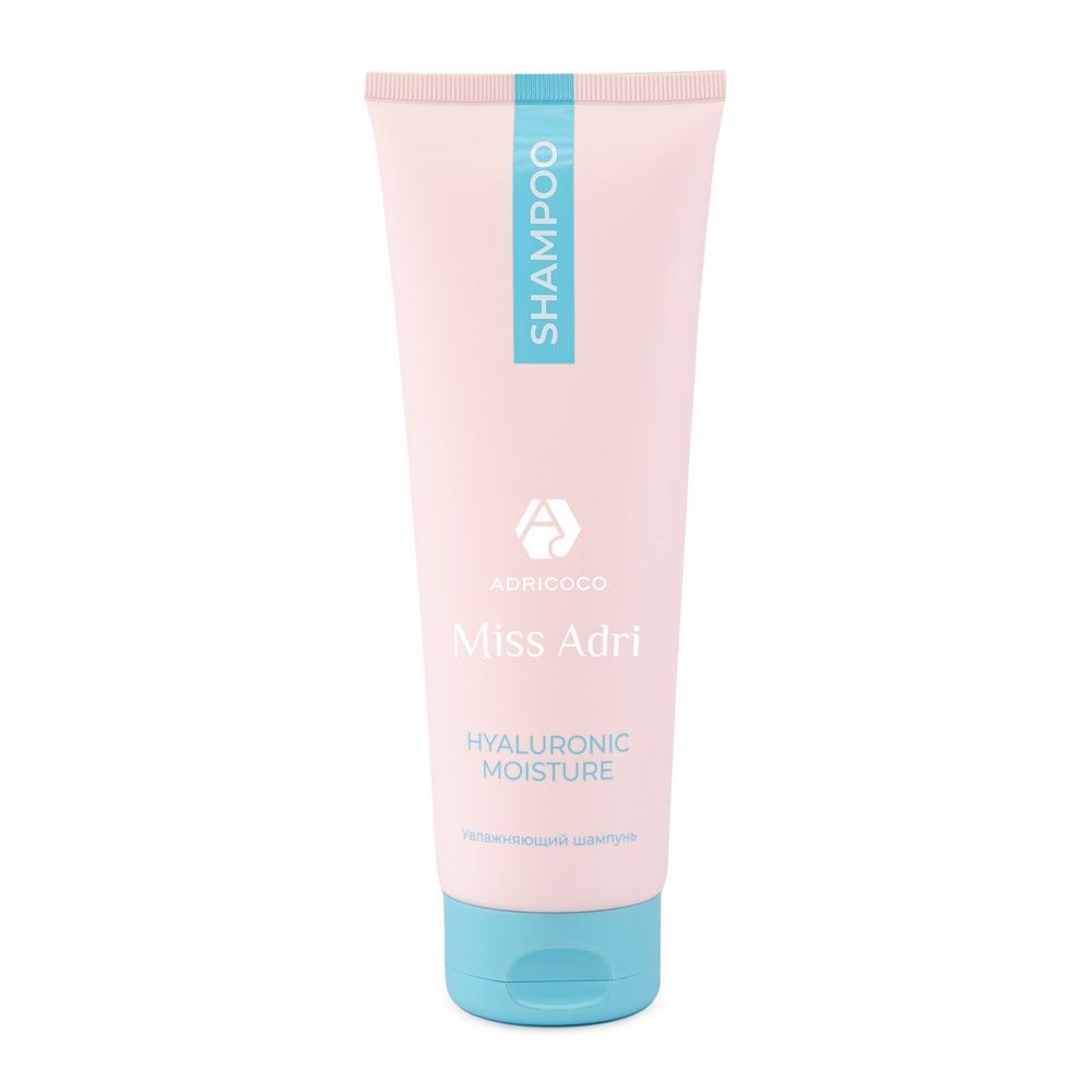 ADRICOCO, Увлажняющий шампунь для волос Miss Adri Hyaluronic moisture, 250 мл, арт.185326 Ч/З