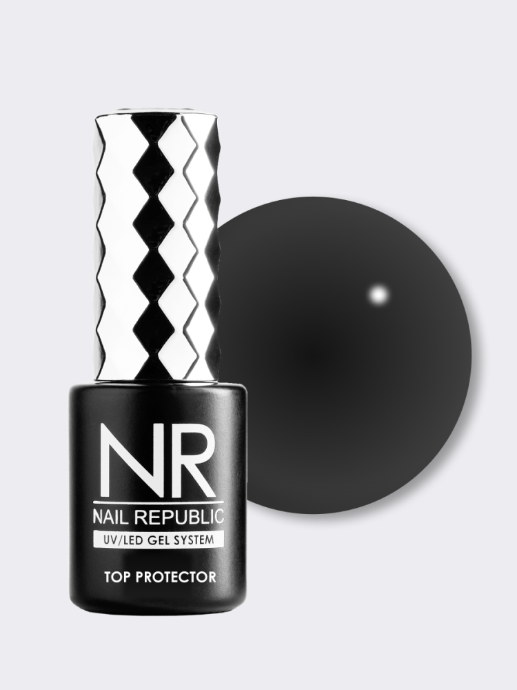 NR, COLOR TOP PROTECTOR 30 Black без UV фильтра, 10 мл