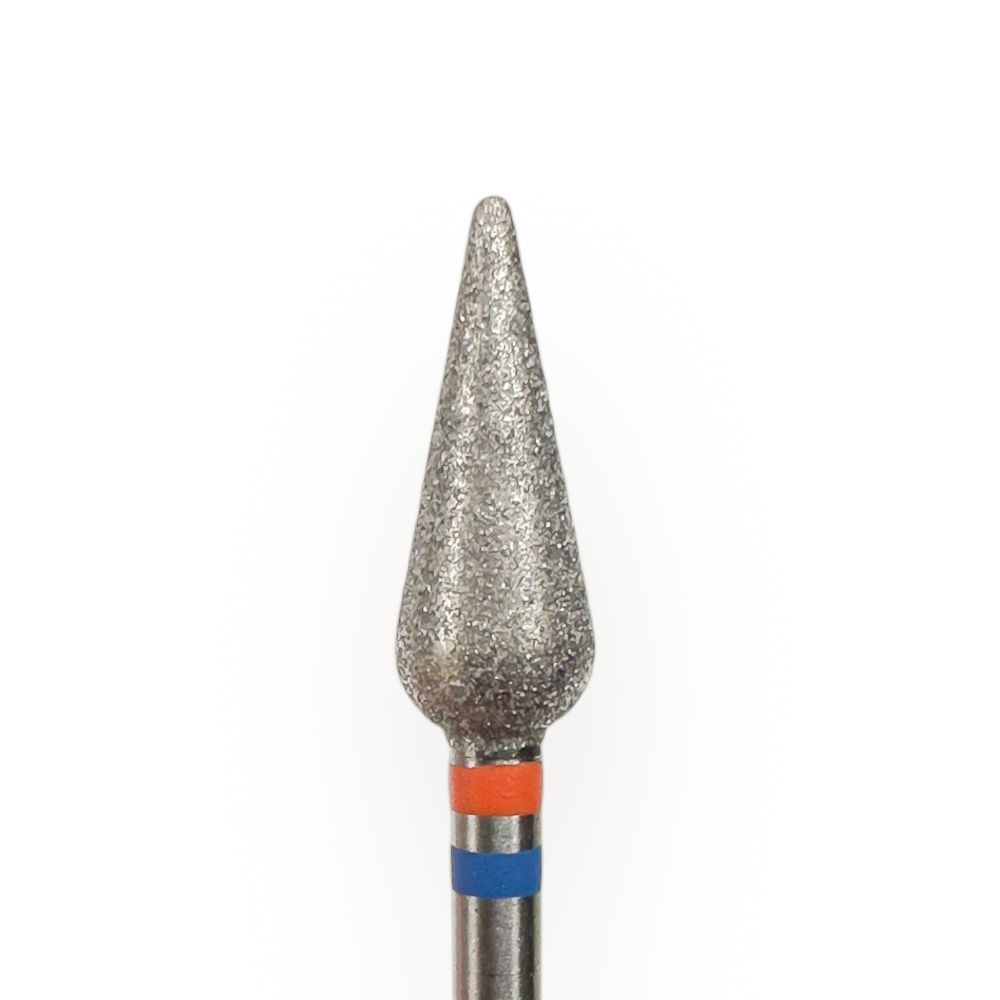 КМИЗ, Фреза алмазная КАПЛЯ  D5.0 (между красным и синим) ФАПЗ-5,0П-12,5 М-С twin