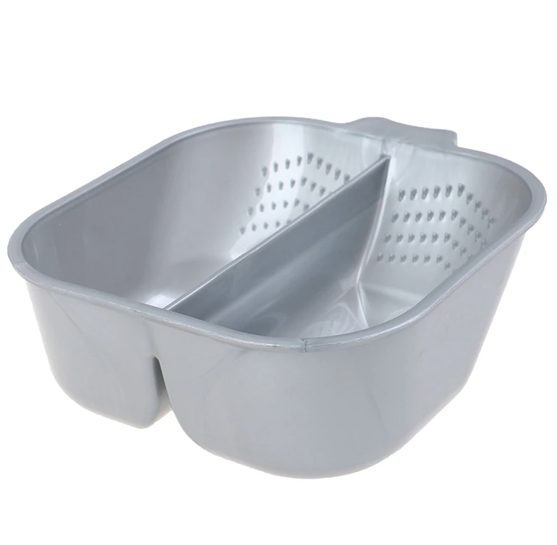 Миска для смешивания, 2 секции (серая)