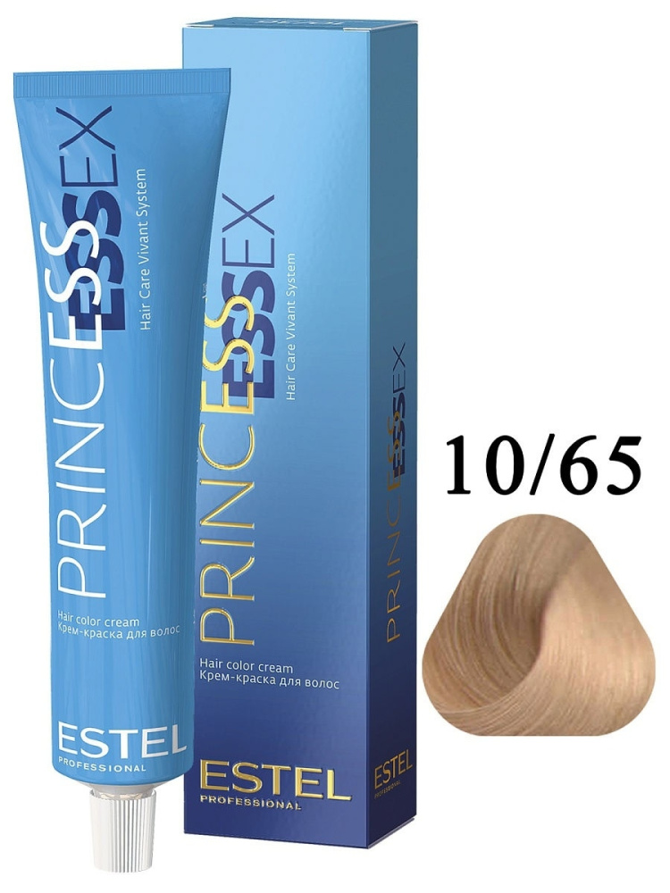 ESTEL PRINCESS ESSEX, 10/65 Крем-краска светлый блондин фиолетово - красный, 60мл