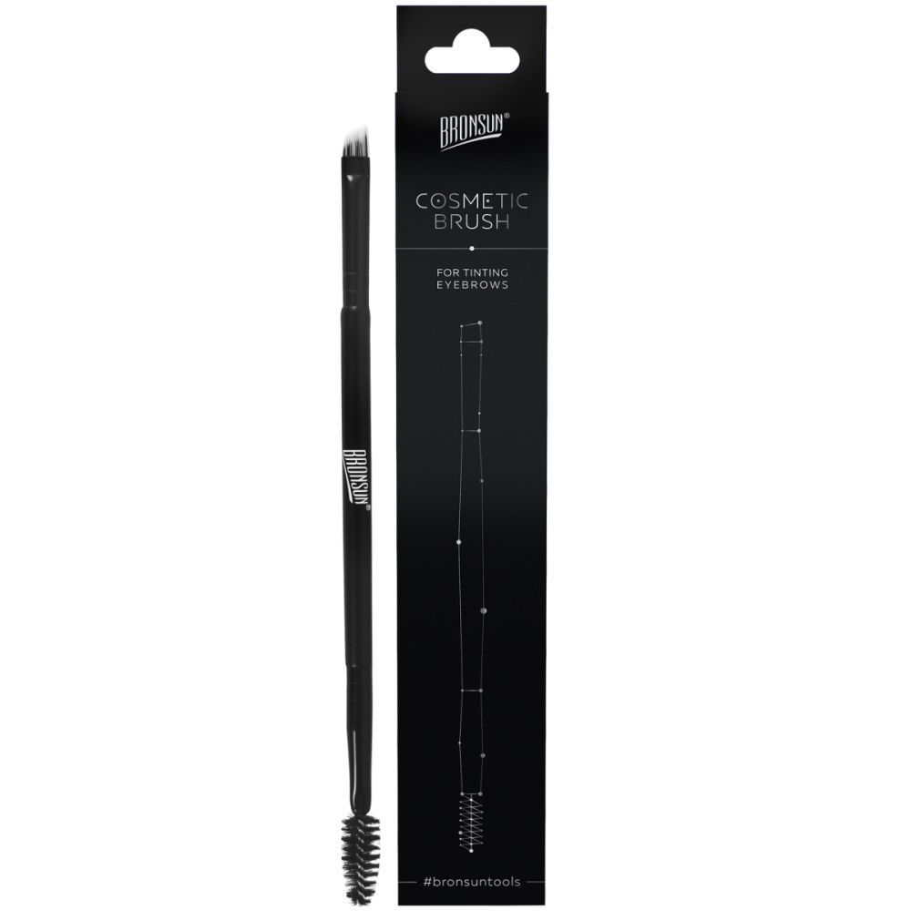 BRONSUN, Кисть косметическая двусторонняя арт.BRT-0003 1 шт.