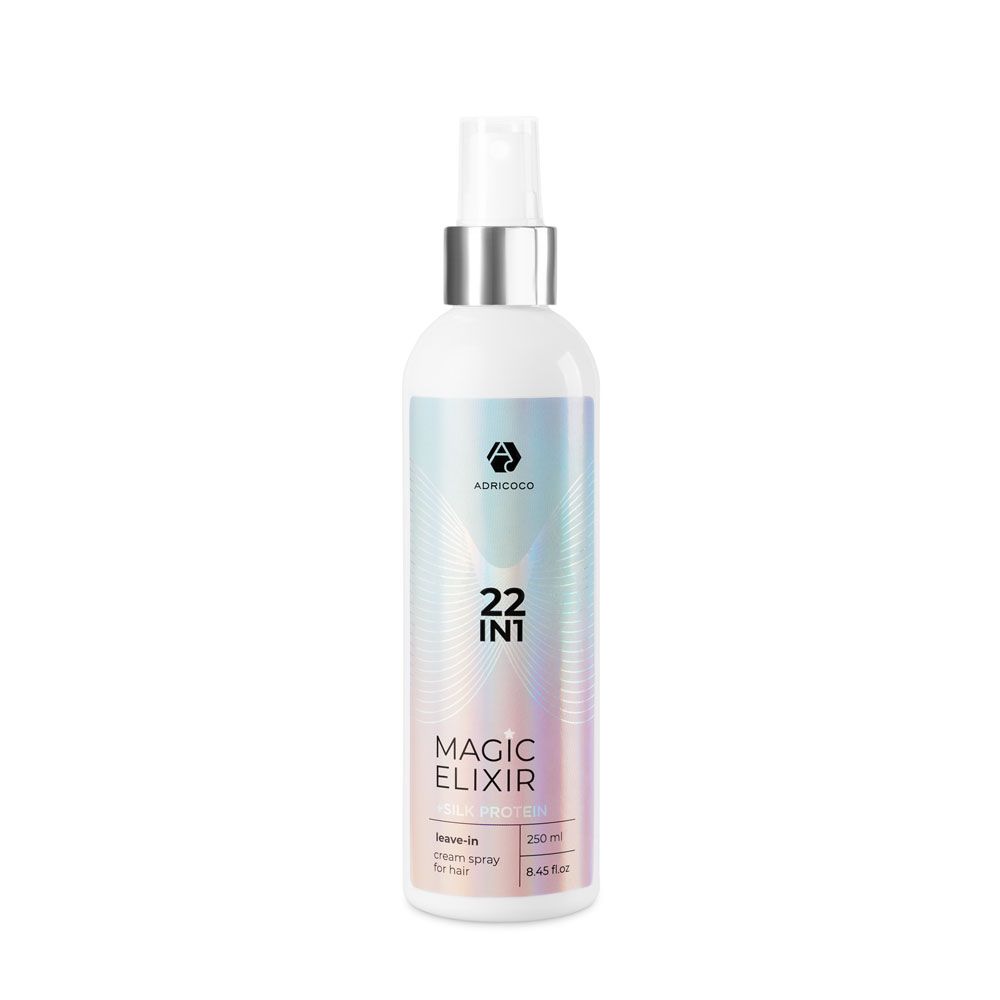 ADRICOCO, Мультифункциональный крем-спрей для волос 22 в 1 MAGIC ELIXIR, 250 мл, арт.77147 Ч/З