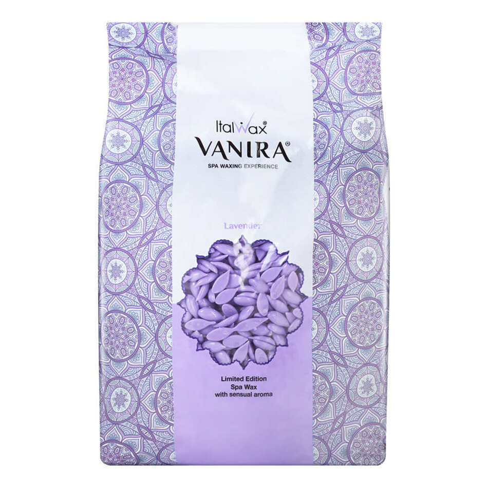 ItalWax Vanira, Воск горячий (пленочный) "Лаванда", гранулы, 1кг (Ч/З)
