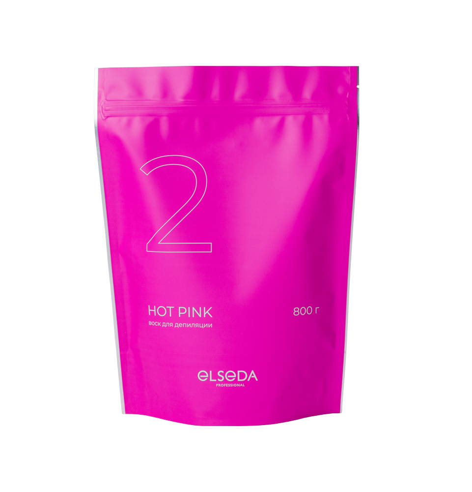 Elseda Professional, Воск пленочный "HOT PINK", 800 гр
