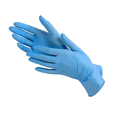NitriMax, Перчатки нитриловые, текстурированные прочные L, голубой, 50 пар