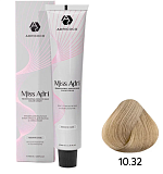 ADRICOCO, К/краска д/волос Miss Adri оттенок 10.32 Платиновый блонд зол. перламутр. 100мл, 1637244