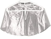 Пелерина полиэтиленовая, прозрачная, радиус 39 см, 50 шт/уп