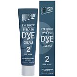 BRONSUN, КРЕМ-КРАСКА для бровей и ресниц, цвет иссиня-черный #2, 15 мл