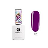 ADRICOCO, Гель-лак  Pretty dolly №22 неоновый баклажановый, 8 мл