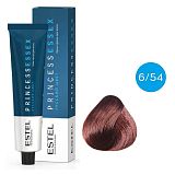 ESTEL PRINCESS ESSEX, 6/54 Крем-краска темно-русый красно- медный, 60мл