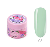 ADRICOCO, Цветной гель для наращивания Tropical Gel, жесткий, HEMA-Free, №03 забавное авокадо, 15 мл