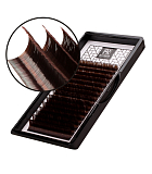 BARBARA МИКС, Тёмно-коричневые ресницы "Горький шоколад" (C+ 0.10 7-12mm)