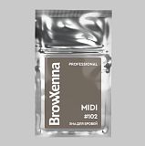 BrowXenna, Хна для бровей #102, холодный кофе, (midi-саше), 3 г, 1 шт.