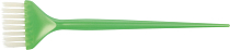 DEWAL, JPP048-1 green Кисть для окрашивания зеленая, с белой прямой щетиной, узкая 45мм