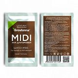 BrowXenna, Хна для бровей #106, пыльный коричневый, (midi-саше), 3 г, 1 шт.