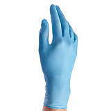 BENOVY, Перчатки нитриловые текст. на пальцах, L, голубые, 100 ПАР