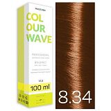 Malecula, Крем-краска 8.34 Light Gold Copper Blond/Светлый золотисто-медный блонд, 100мл