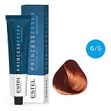 ESTEL PRINCESS ESSEX, 6/5 Крем-краска темно-русый красный, 60мл
