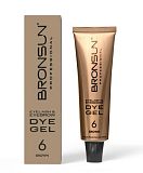 BRONSUN, Гель-краска для ресниц и бровей, цвет коричневый #6, 15мл