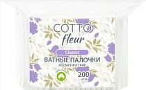 Ватные палочки Cotto Fleur classic 200 шт. в п/эт