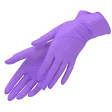 mediOk, Перчатки нитриловые неопудренные, M, Фиолетовый, 50 пар