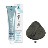 ADRICOCO, К/к д/волос Miss Adri Brazilian Elixir 8.1 светлый блонд пепел.100 мл, арт.1001198 