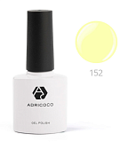 ADRICOCO, Цветной гель-лак №152 лимонный щербет, 8 мл