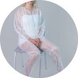 Костюм для прессотерапии DИOН (туника, брюки) р-р. 46-50, пл. 25г/м2 инд.упак. (Марк)