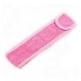 Повязка для волос махровая, розовая