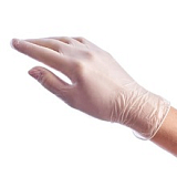 AVIORA, Перчатки виниловые, прозрачные, L, 50 пар