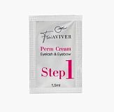 FreiAVIVER, Состав №1 В САШЕ д/ламинирования ресниц и бровей Perm Cream, 1,5 мл