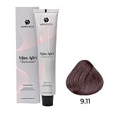ADRICOCO, К/краска д/волос с кератином, Miss Adri 9.11 Оч. св. бл. интенс. пепел, 60 мл. арт 8712937