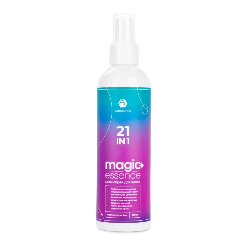 ADRICOCO, Крем-спрей для волос 21 в 1 Magic Essence многофункциональный, 250 мл, арт.7673676