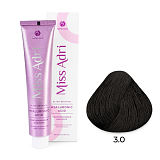 ADRICOCO, Крем-краска д/волос Miss Adri Elite Edition, 3.0 Темный коричневый, 100 мл, арт.7673126 
